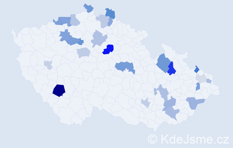 Jméno: 'Ramon', počet výskytů 40 v celé ČR