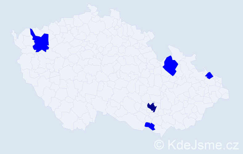 Jméno: 'Traute', počet výskytů 6 v celé ČR