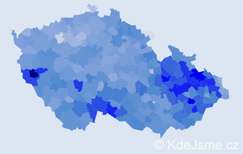 Jméno: 'Vendula', počet výskytů 14420 v celé ČR