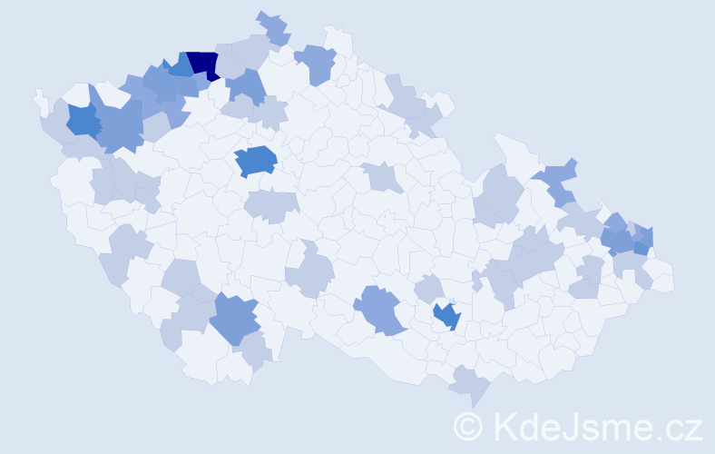 Jméno: 'Gerta', počet výskytů 108 v celé ČR