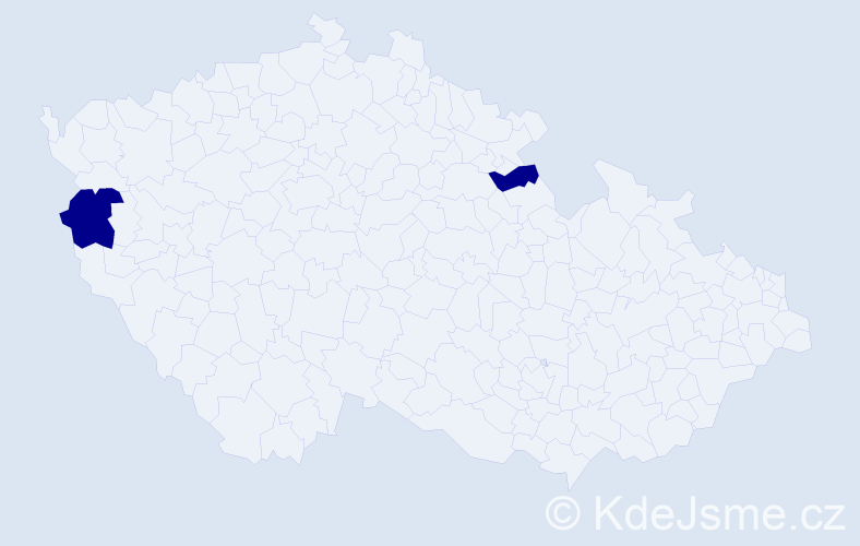 Jméno: 'Leslaw', počet výskytů 2 v celé ČR