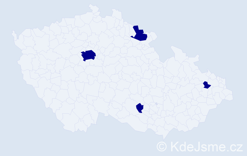 Jméno: 'Richard Petr', počet výskytů 4 v celé ČR
