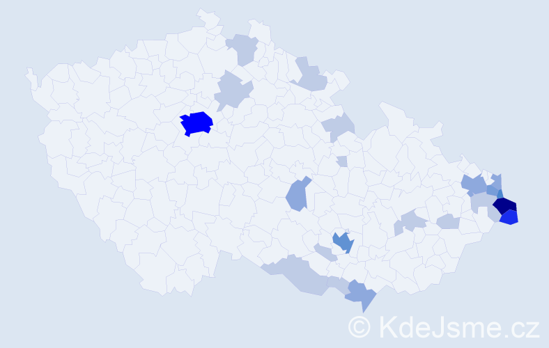 Jméno: 'Maryla', počet výskytů 56 v celé ČR