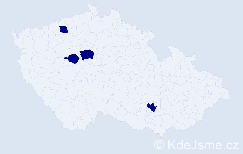 Jméno: 'Edward John', počet výskytů 4 v celé ČR