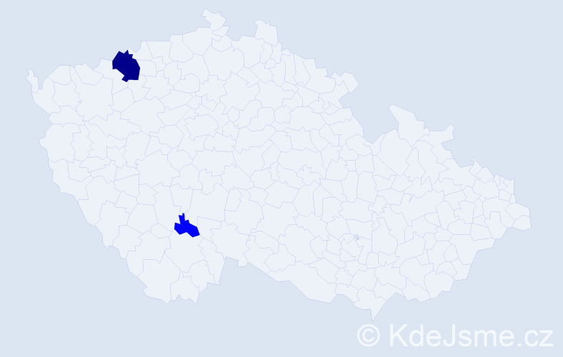 Jméno: 'Olexandr', počet výskytů 3 v celé ČR