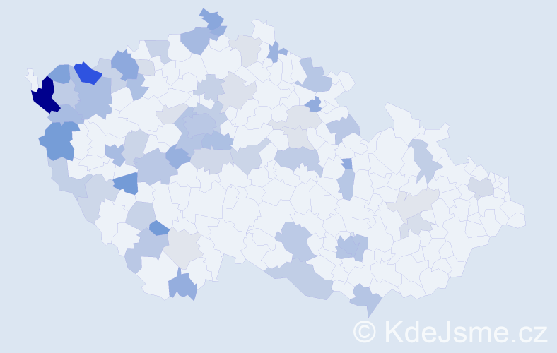 Jméno: 'Tuyen', počet výskytů 127 v celé ČR