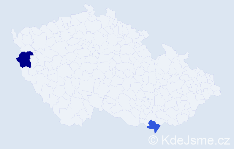 Jméno: 'Miroslaw Pawel', počet výskytů 2 v celé ČR