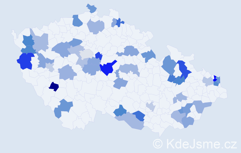 Jméno: 'Gustáv', počet výskytů 64 v celé ČR