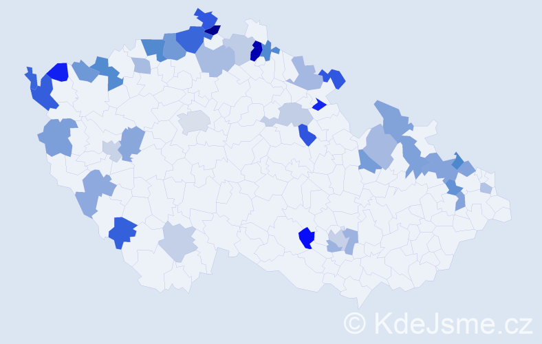 Jméno: 'Lieselotte', počet výskytů 61 v celé ČR