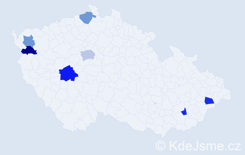 Jméno: 'Borislava', počet výskytů 10 v celé ČR
