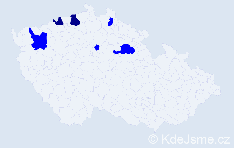 Jméno: 'Reingard', počet výskytů 8 v celé ČR