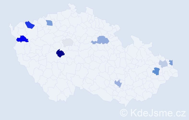 Jméno: 'Alison', počet výskytů 11 v celé ČR