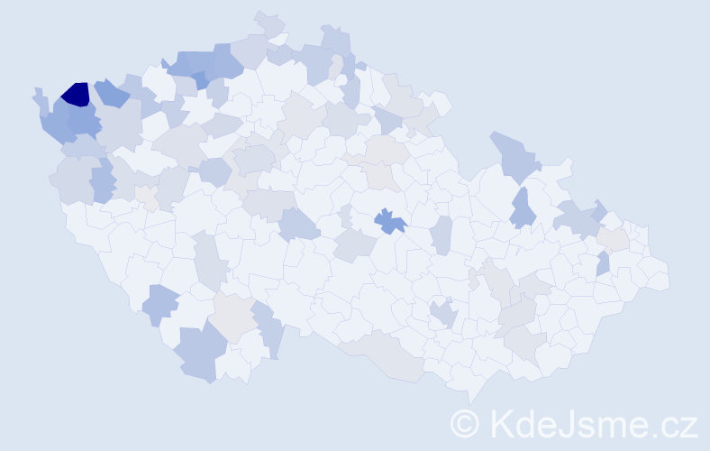 Jméno: 'Marianne', počet výskytů 124 v celé ČR