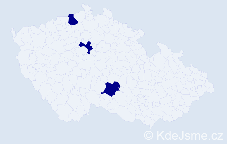 Jméno: 'Jana Katrin', počet výskytů 3 v celé ČR