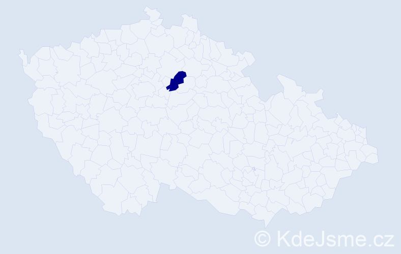 Jméno: 'Ridvan', počet výskytů 1 v celé ČR