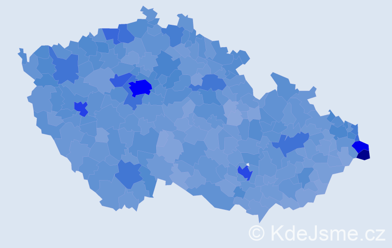 Jméno: 'Helena', počet výskytů 77628 v celé ČR