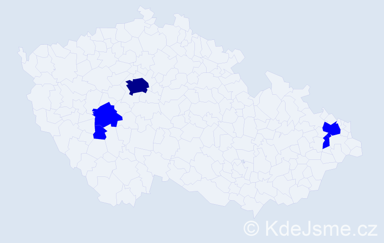 Jméno: 'Tereza Ella', počet výskytů 6 v celé ČR