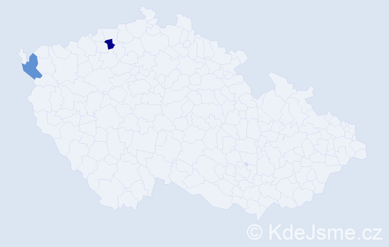 Jméno: 'Thanh Thi', počet výskytů 2 v celé ČR