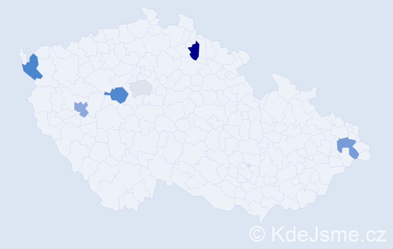 Jméno: 'Lucie Tereza', počet výskytů 6 v celé ČR