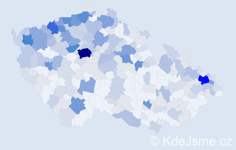 Jméno: 'Dezider', počet výskytů 620 v celé ČR