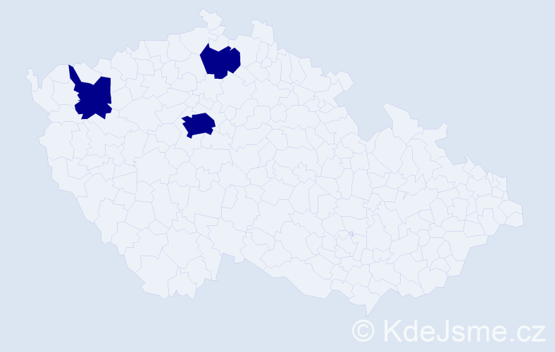 Jméno: 'Lira', počet výskytů 3 v celé ČR
