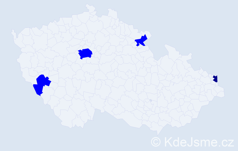 Jméno: 'Maciej Jan', počet výskytů 5 v celé ČR