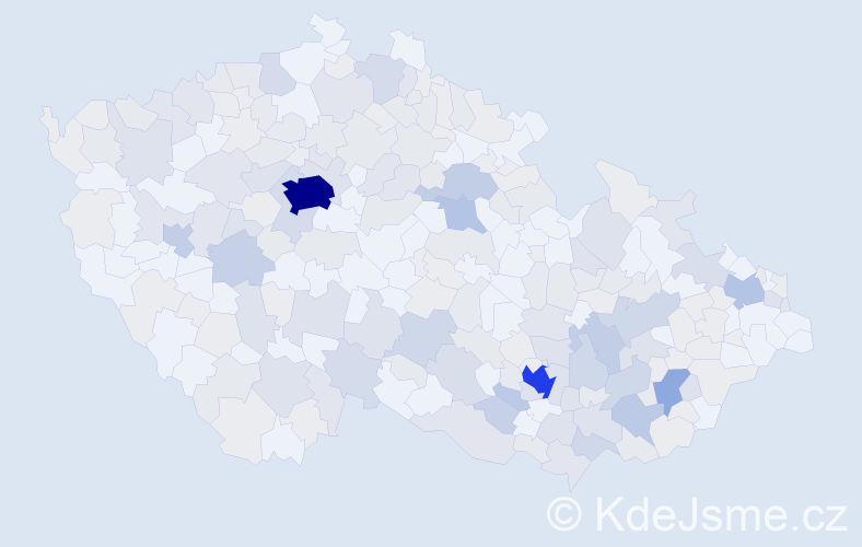 Jméno: 'Milana', počet výskytů 596 v celé ČR