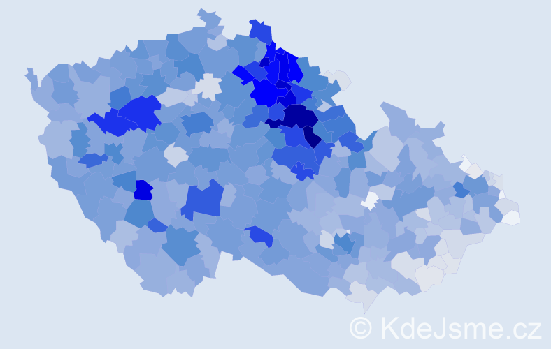 Jméno: 'Miluška', počet výskytů 3498 v celé ČR