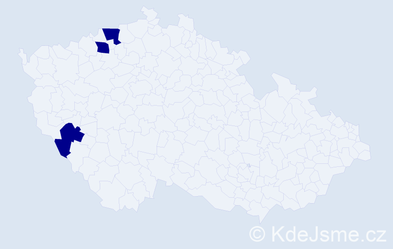 Jméno: 'Jőrg', počet výskytů 3 v celé ČR