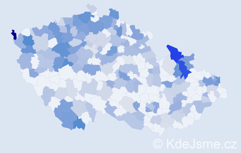 Jméno: 'Etela', počet výskytů 378 v celé ČR