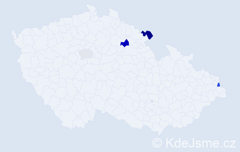 Jméno: 'Renata Ewa', počet výskytů 4 v celé ČR