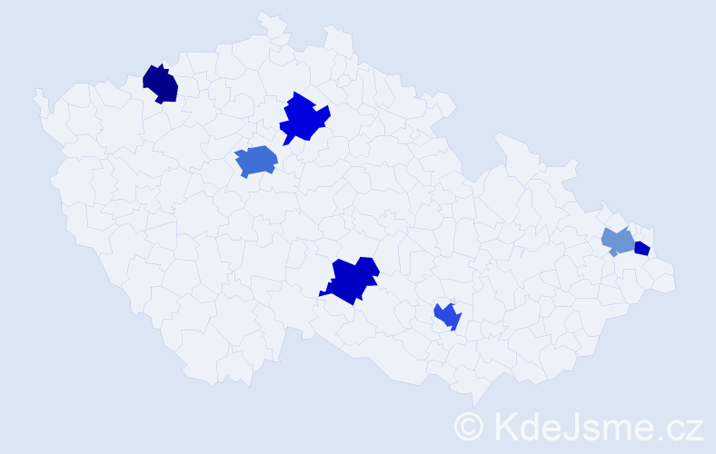 Jméno: 'Minh Duc', počet výskytů 12 v celé ČR