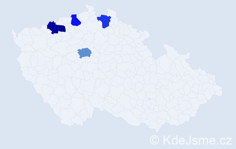 Jméno: 'Nguyen', počet výskytů 8 v celé ČR