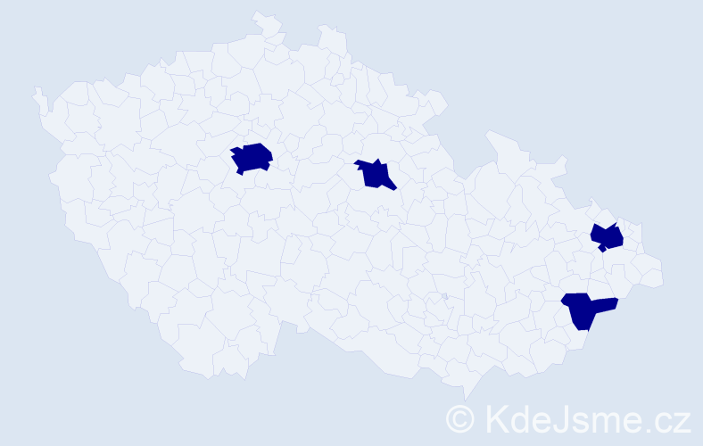 Jméno: 'Desiree', počet výskytů 4 v celé ČR