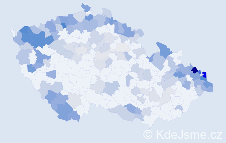 Jméno: 'Herta', počet výskytů 387 v celé ČR