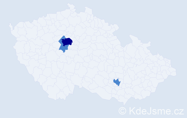 Jméno: 'Firuza', počet výskytů 5 v celé ČR