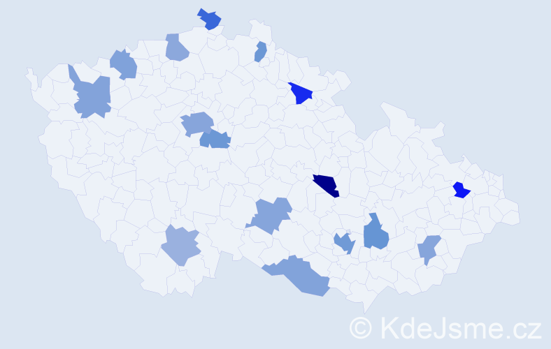 Jméno: 'Timur', počet výskytů 26 v celé ČR