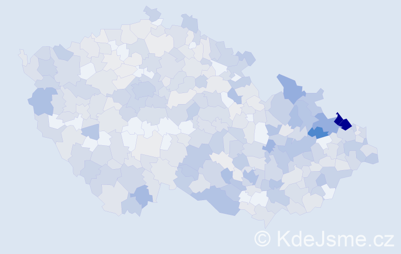 Jméno: 'Hubert', počet výskytů 1247 v celé ČR
