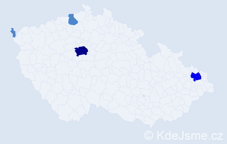 Jméno: 'Le Minh', počet výskytů 7 v celé ČR