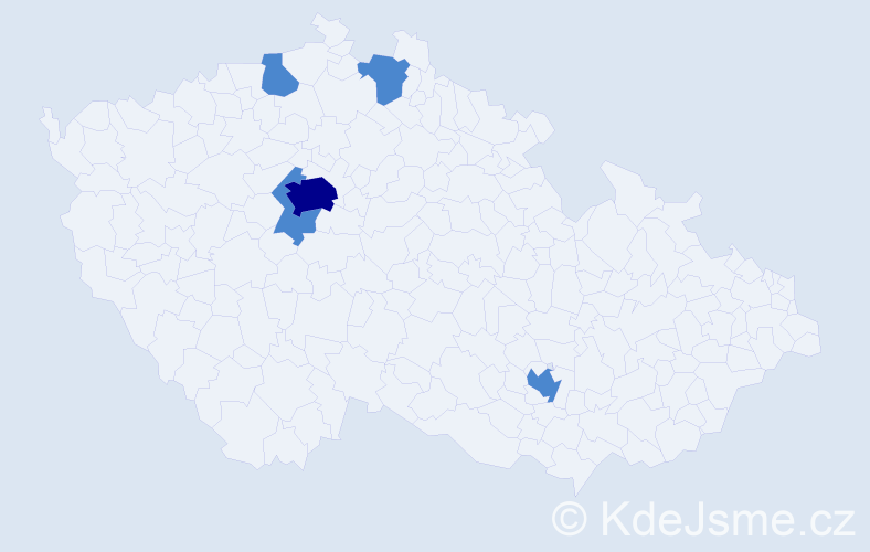 Jméno: 'Ajša', počet výskytů 7 v celé ČR