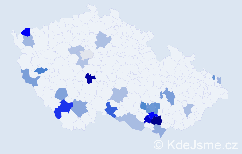 Jméno: 'Klotilda', počet výskytů 40 v celé ČR