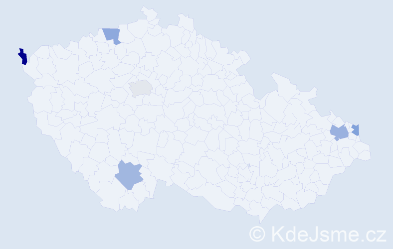 Jméno: 'Thi Ninh', počet výskytů 7 v celé ČR