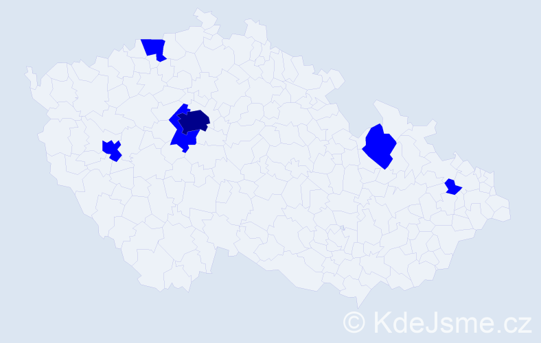 Jméno: 'Petr Michael', počet výskytů 7 v celé ČR