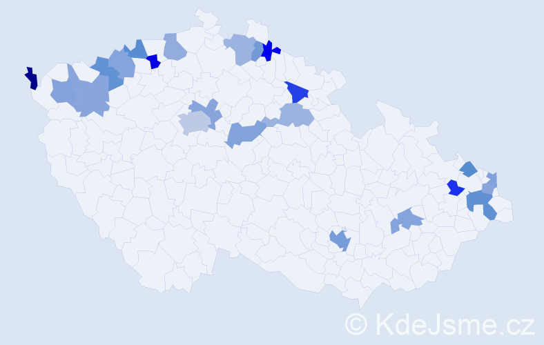 Jméno: 'Elli', počet výskytů 30 v celé ČR