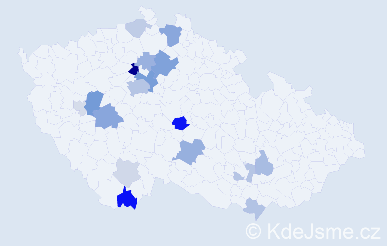 Jméno: 'Fiodor', počet výskytů 41 v celé ČR