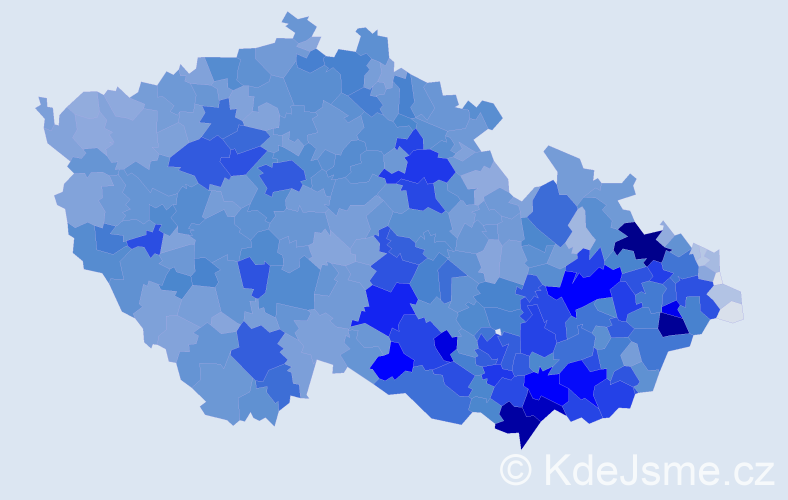 Jméno: 'Zbyněk', počet výskytů 12802 v celé ČR