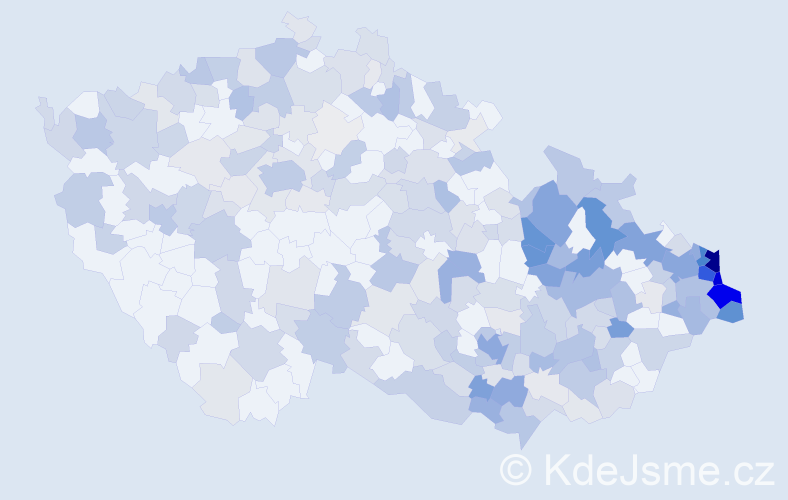Jméno: 'Boleslav', počet výskytů 763 v celé ČR