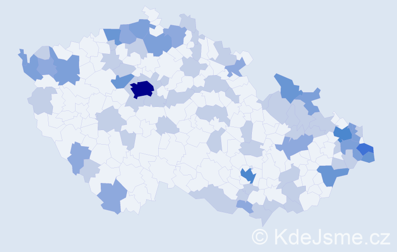 Jméno: 'Rozalie', počet výskytů 138 v celé ČR