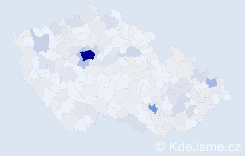 Jméno: 'Sophie', počet výskytů 435 v celé ČR