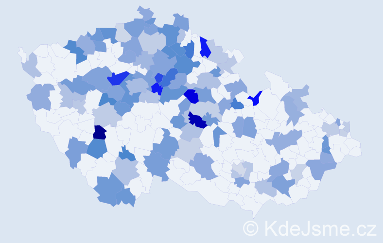 Jméno: 'Rozárka', počet výskytů 182 v celé ČR